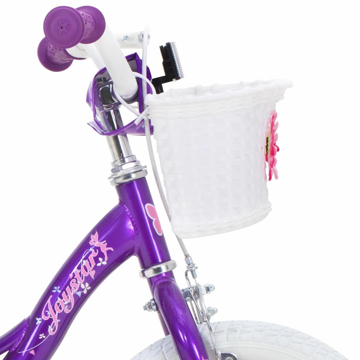 JOYSTAR 12/14/16/18 Pouces vélo pour Enfants de 2 à 9 Ans, vélo pour Filles de 12/14/16/18 Pouces avec stabilisateurs et Panier