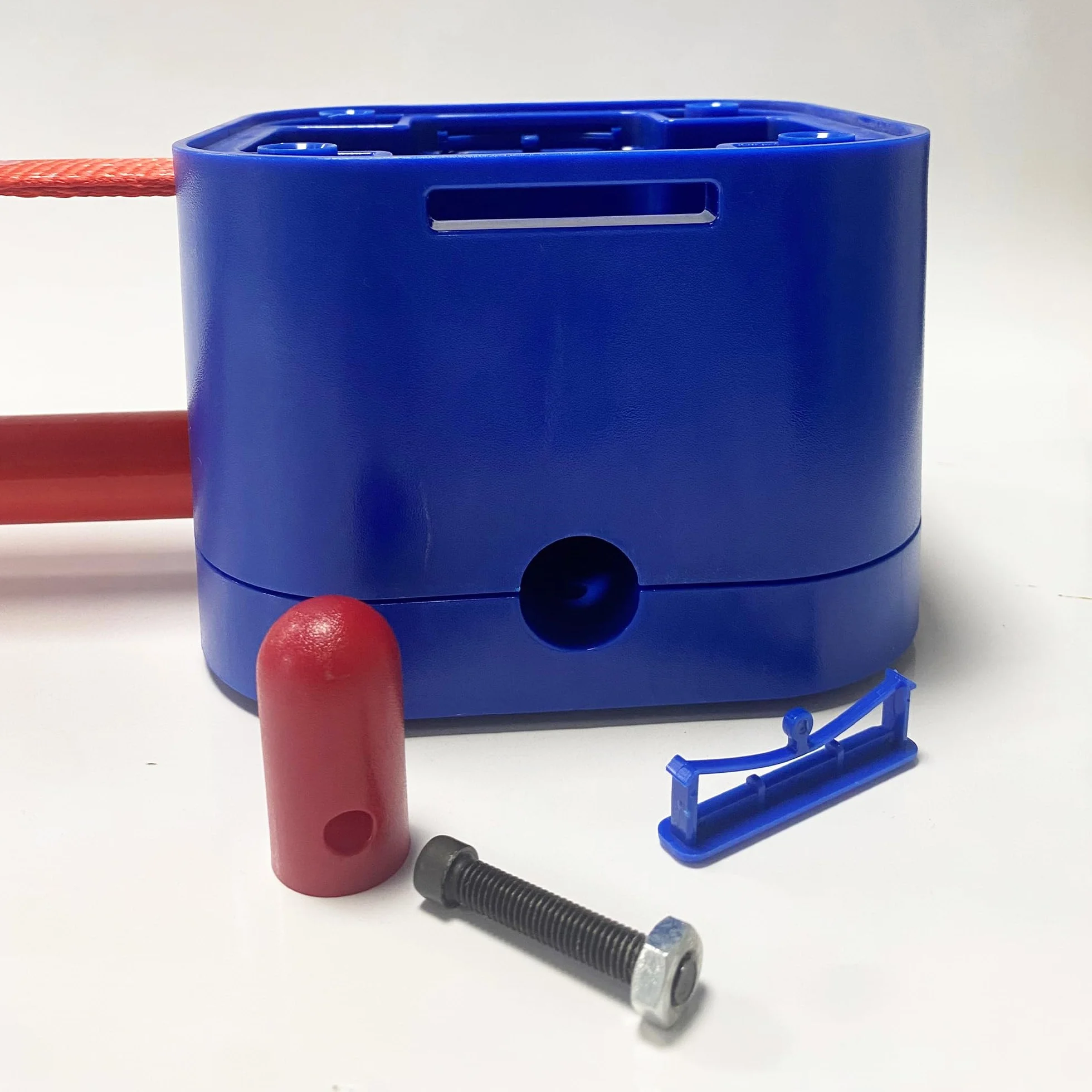 Slackline pour Enfants, Développer l'Équilibre et la Coordination, Bleu et Rouge