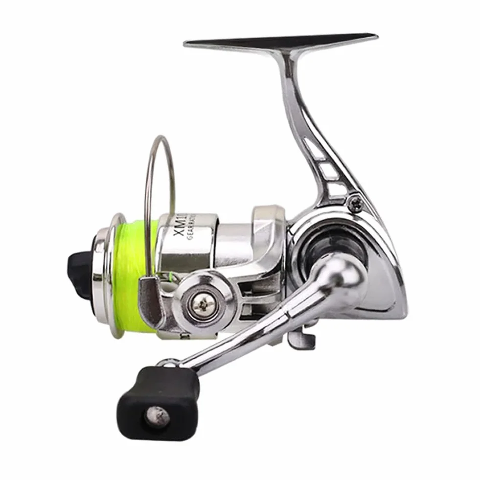 Garvee Moulinet Spinning Compact MN100 – Métal Durable, Rapport 4,3:1, Poignée Réversible – Carpe, Bass, Truite