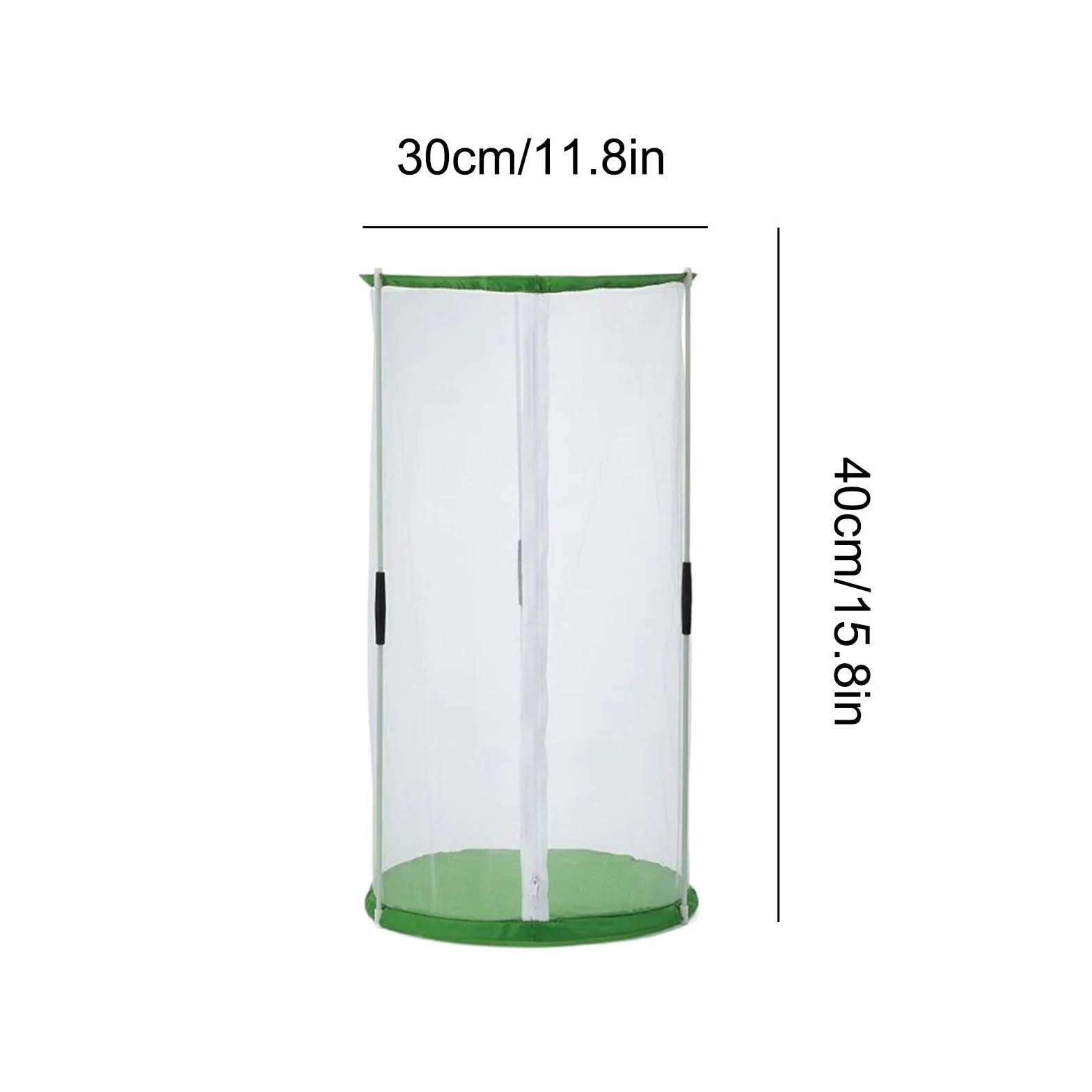 Maison Papillons Cage à Chenilles 30 x 40 cm avec Fermeture Éclair - Abri Pliant pour Élevage