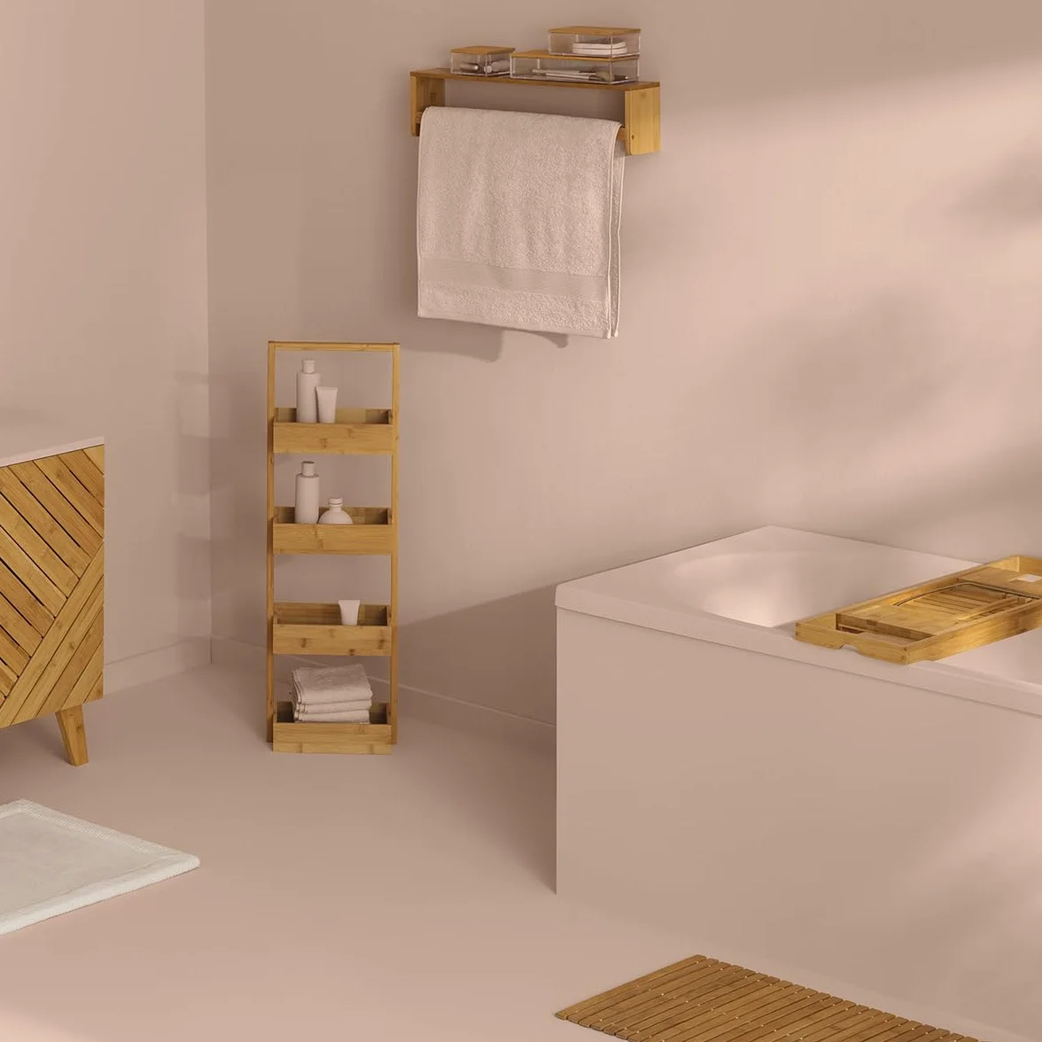 5five Plateau Baignoire Extensible Bambou