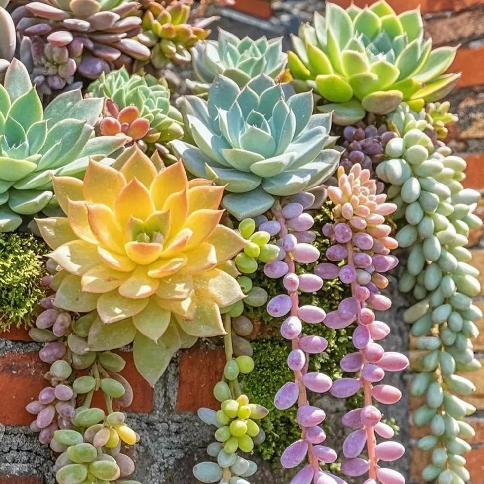 800 Éléments de Succulentes Rares Multicolores Bonsaï DIY Intérieur Miniatures Vivantes