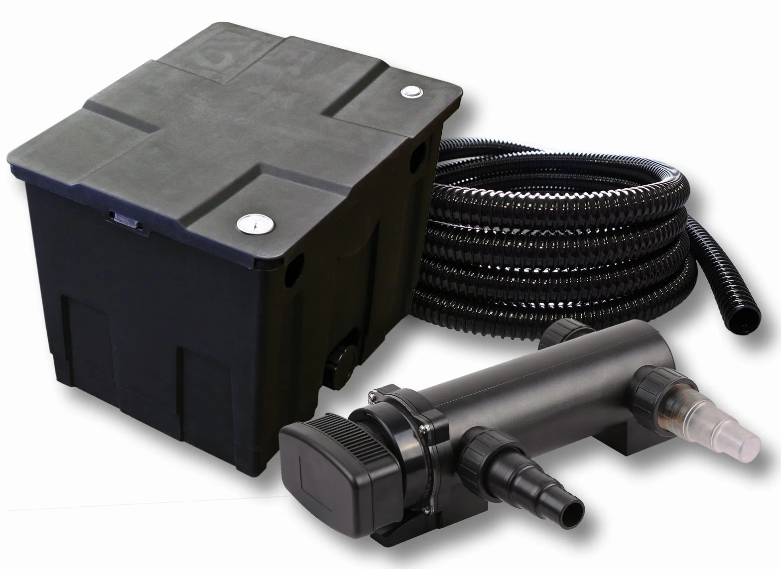 SunSun CBF-350 Filtre de bassin biologique 12000 L CUV-318 Lampe UV UVC 18W Tuyau 25 mm (1")