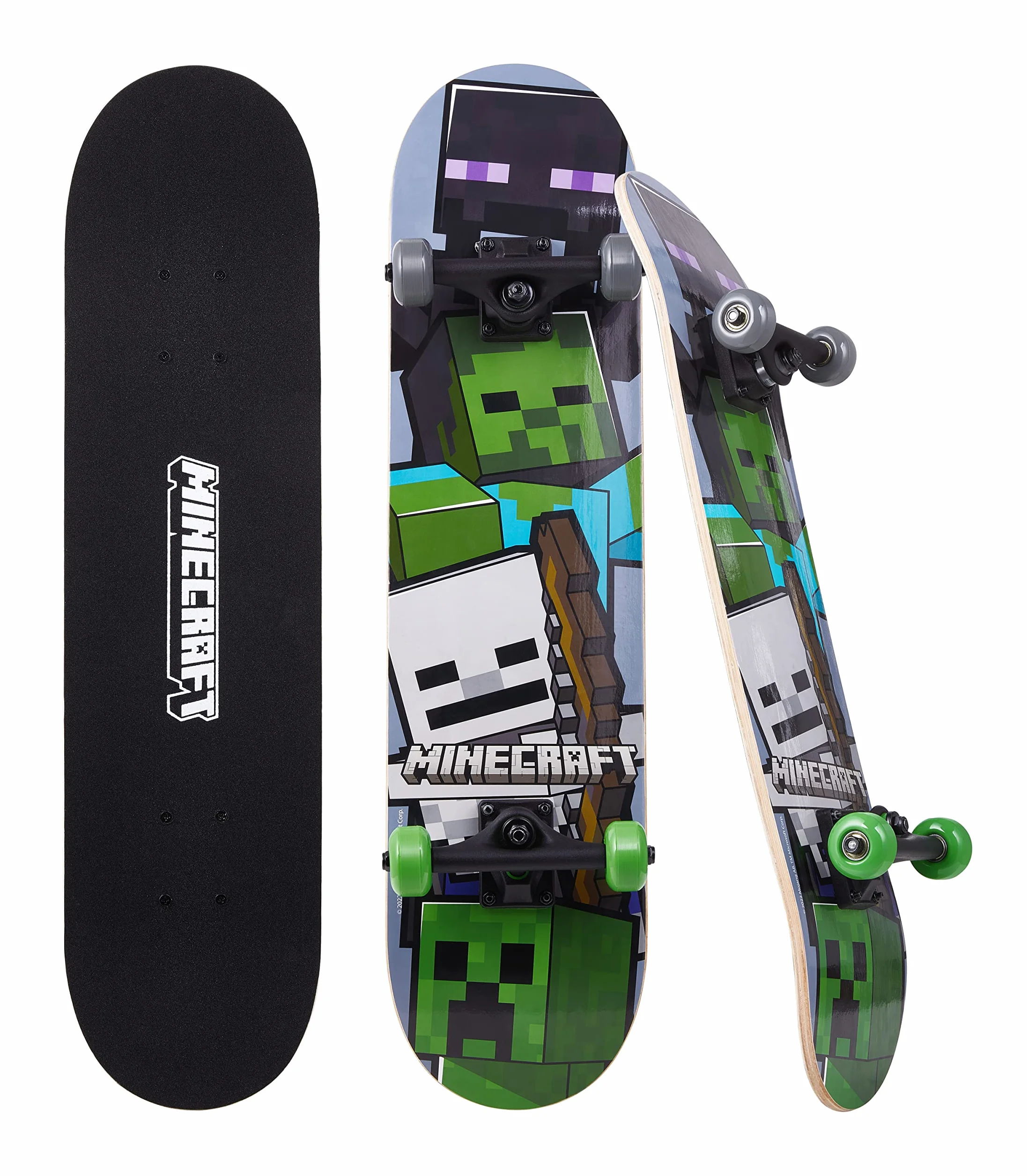 Minecraft Skateboard en érable 9 Plis pour croisière, Sculpture, Figures et Descente 78,7 cm