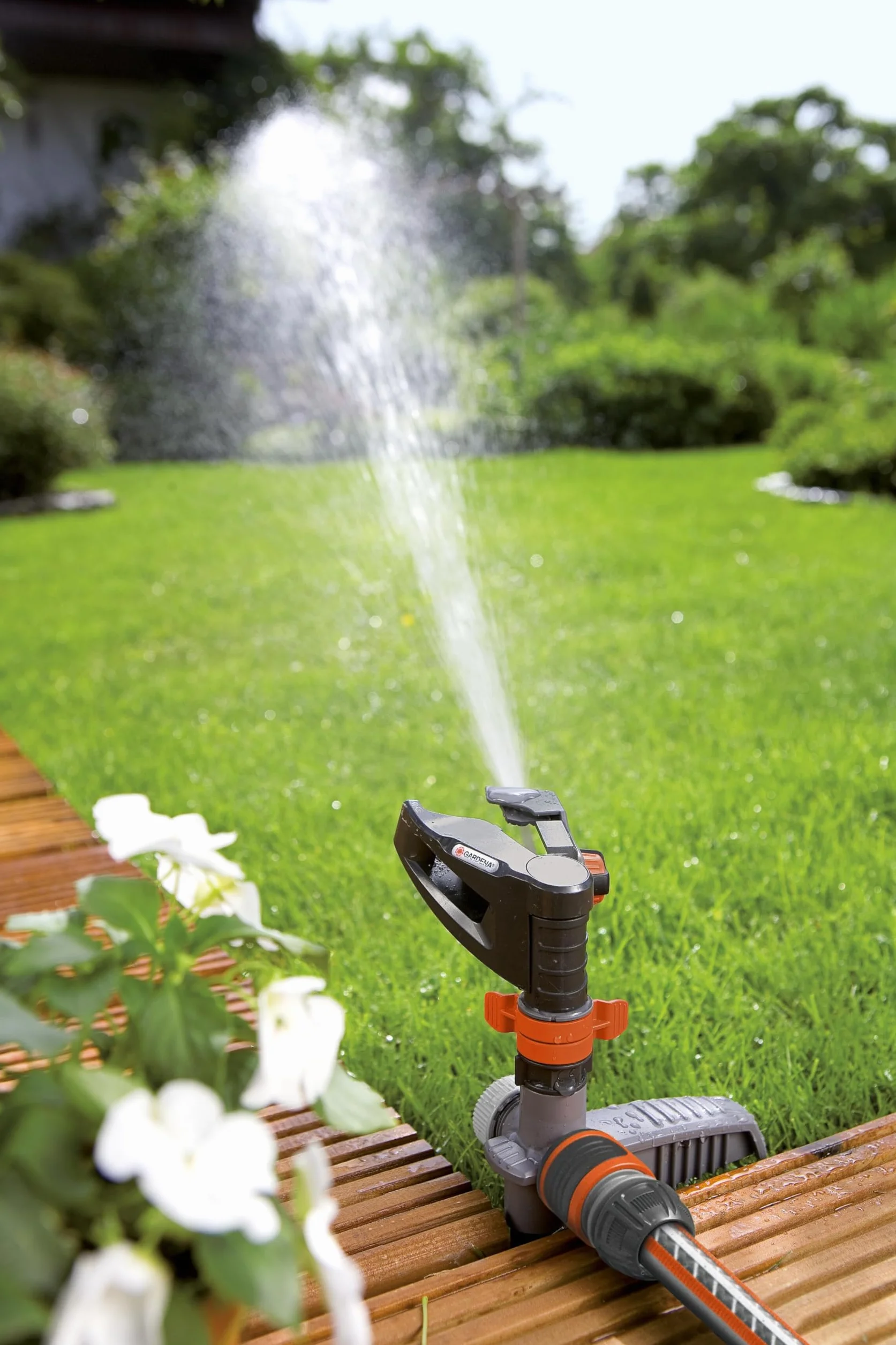 Arroseur-Canon Gardena Comfort sur pic pour grandes surfaces 75-490 m² portée 12,5 m