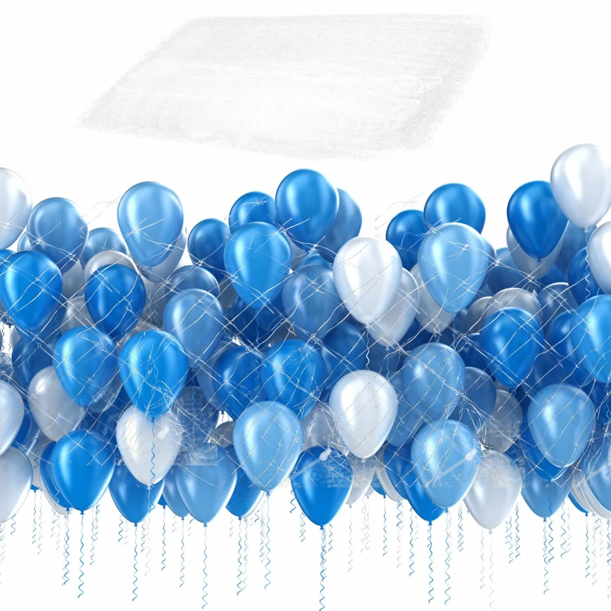 ABOOFAN filet de chute de ballon pour plafond sacs ballons de transport gouttes genre de chute de sacs s pour le transport d'hélium suspendu arrêté pp blanche
