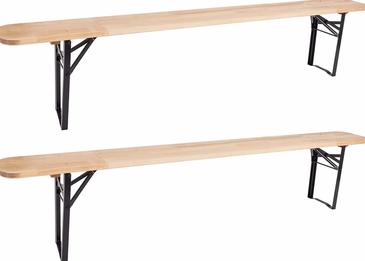 Banc de Jardin Pliable Brasserie Lot de 2