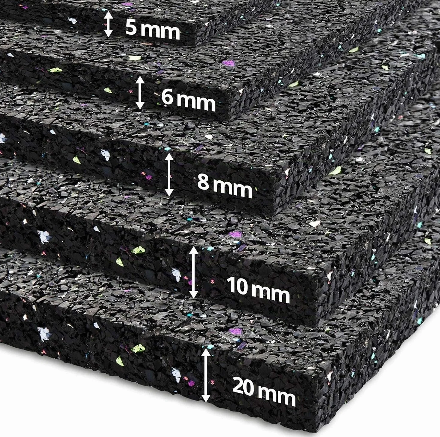 Tapis anti-vibrations Casa Pura découpable plusieurs épaisseurs dimensions fabriqué en Allemagne