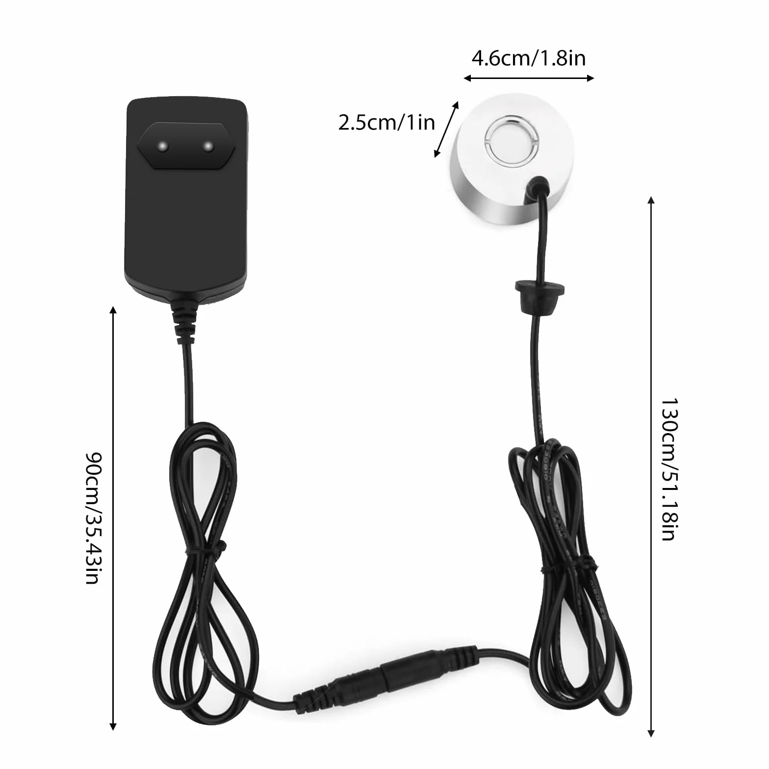 Nébuliseur à ultrasons 24 V 350 ml/H Mini machine à fumée pour étangs aquariums
