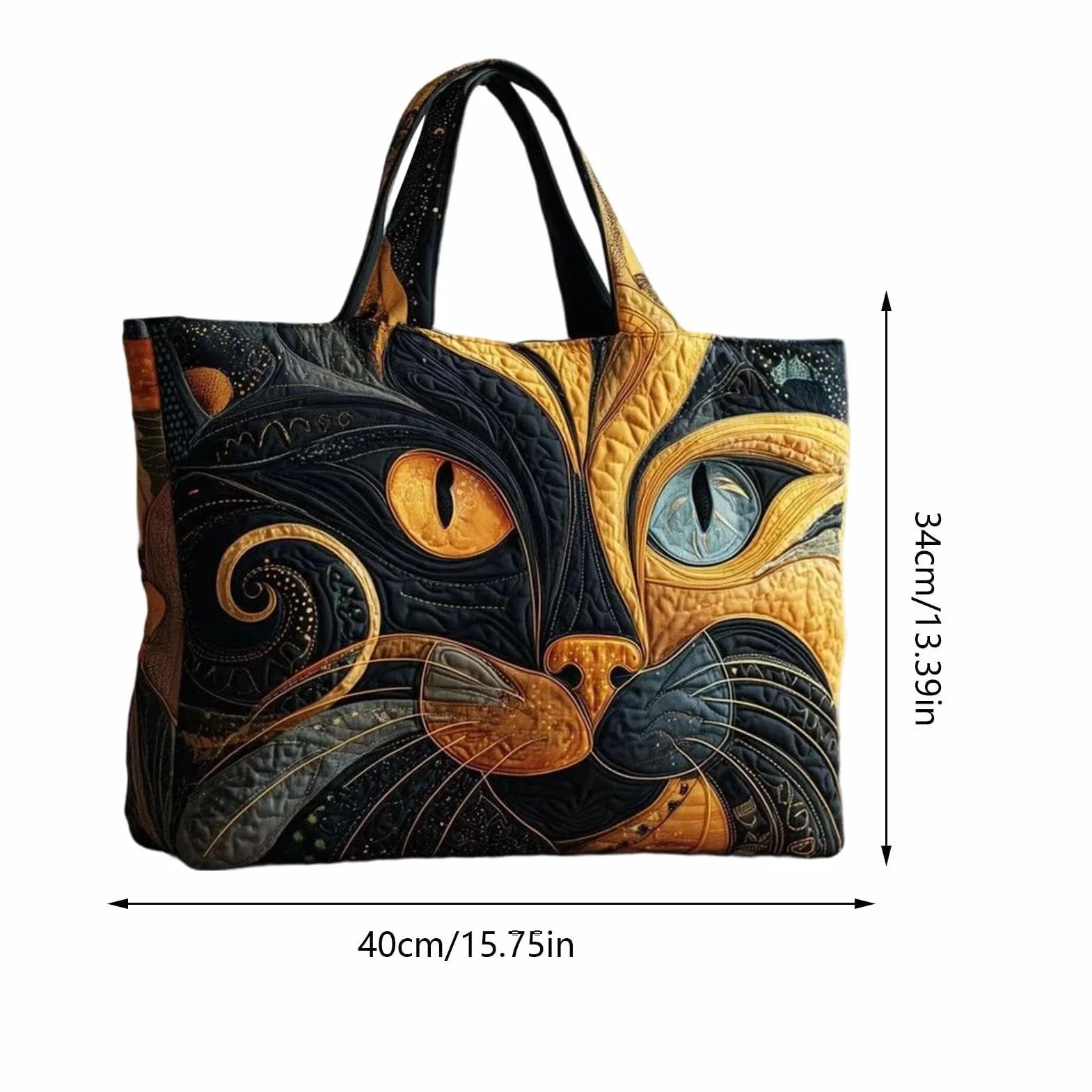 Sac fourre-tout pour femme, motif animaux mignons, pochette légère de grande capacité, sacs à bandoulière élégants, pour le , l'école, le bureau, le travail, les déplacements, le shopping, le