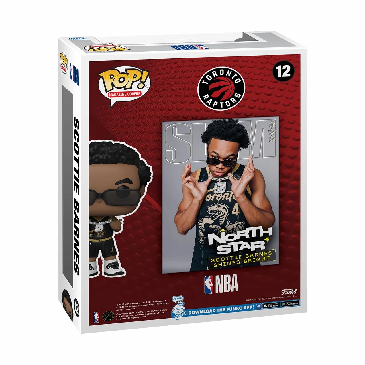Funko Pop! NBA Cover: Slam - Scottie Barnes - Figurine en Vinyle à Collectionner - Idée de Cadeau - Produits Officiels - Jouets pour Les Enfants et Adultes - Sports Fans