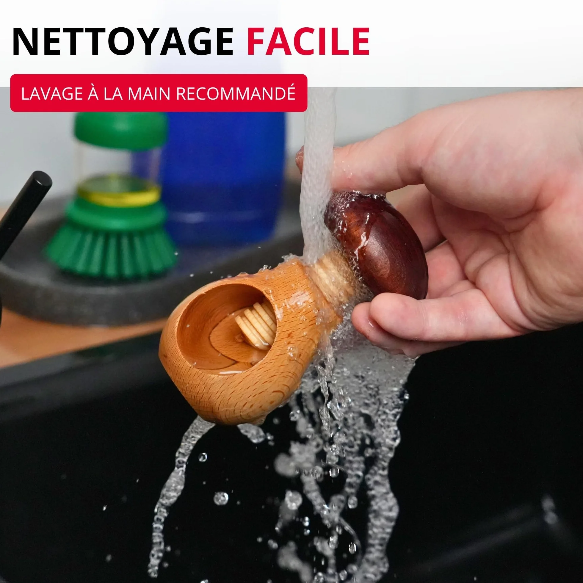 Westmark Casse-Noix en Forme de Champignon, Bois de Hêtre, 9,5 cm, Marron