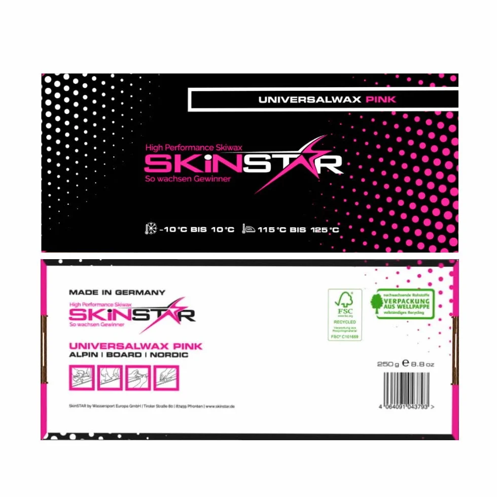 Kit Démarreur Ski Cire SkinStar 7 Éléments Fer Brosse Nettoyeur