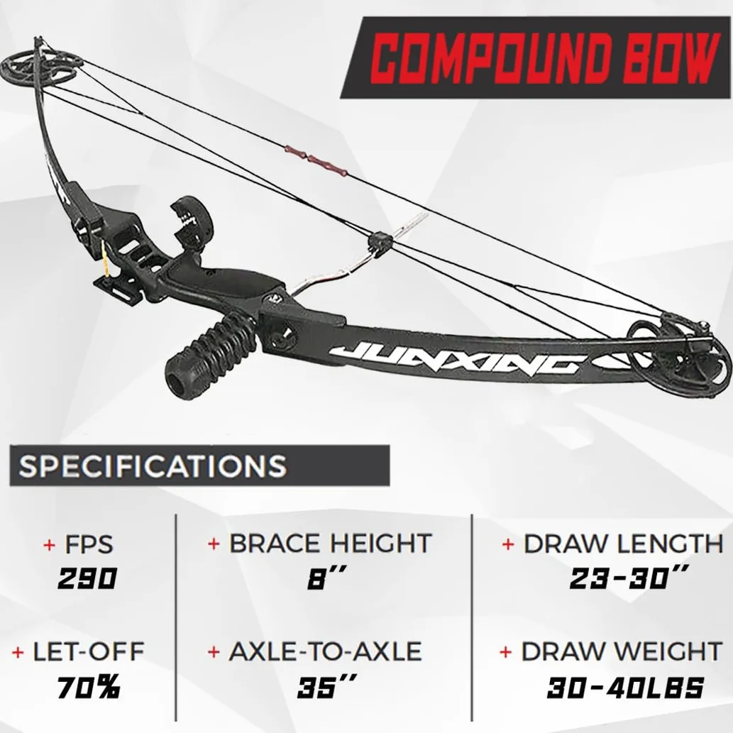 Kit Arc à Poulies pour Débutants Adulte 30-40 lbs Tir à l'arc Set Arc Compound Arc composé de Chasse Débutants Professionnel Arcs Compound Set Arc de Chasse Archery Compound Bow