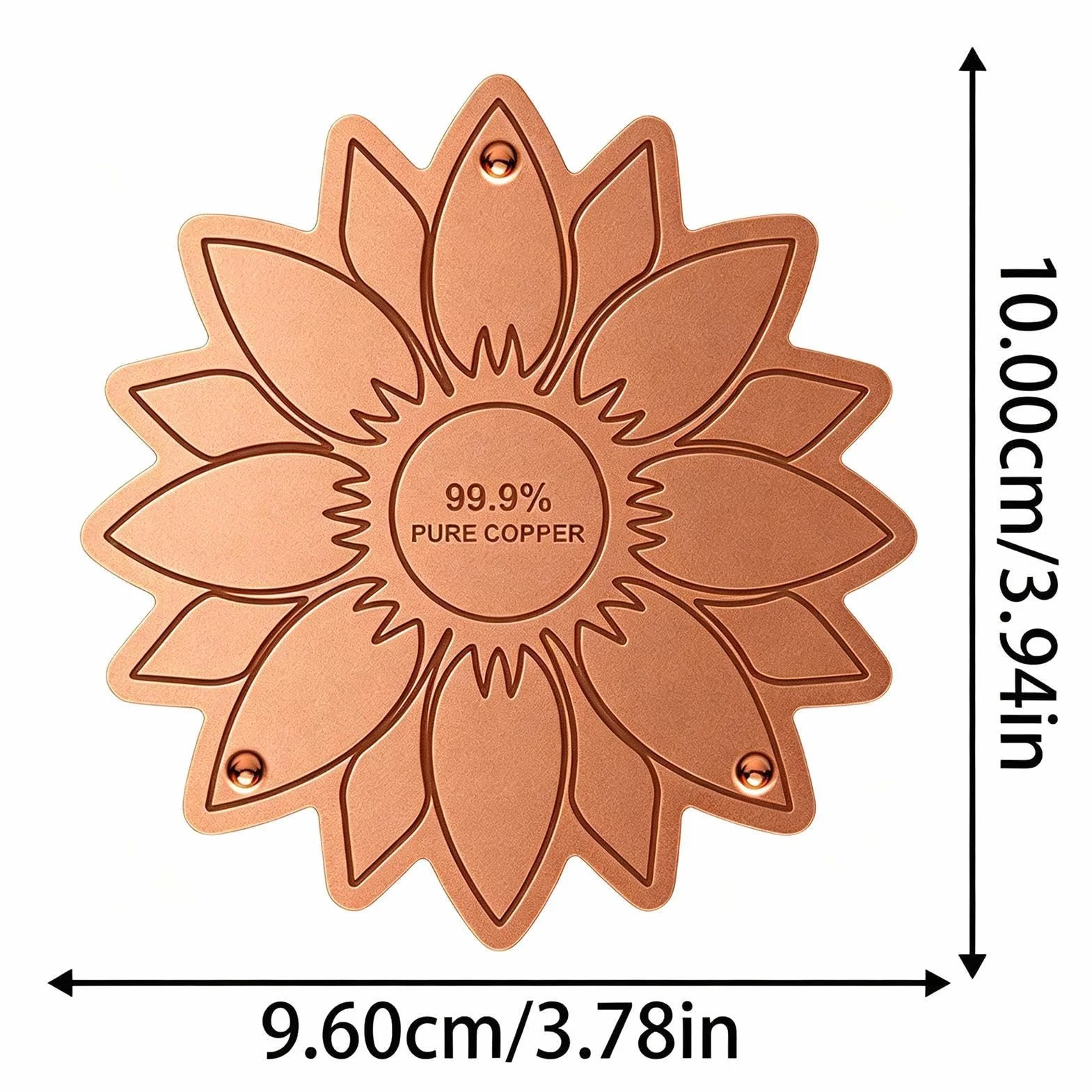 Disque Purification Bain Oiseaux en Cuivre pour Bassin - Accessoire Jardin Nettoyant pour Fontaine Extérieure
