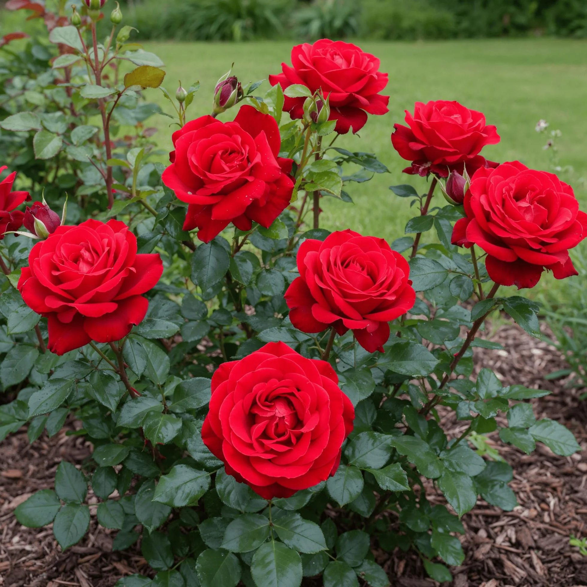 Rose Rouge - Plantes Vivaces Résistantes à Planter Extérieur - Fleurs de Hollande
