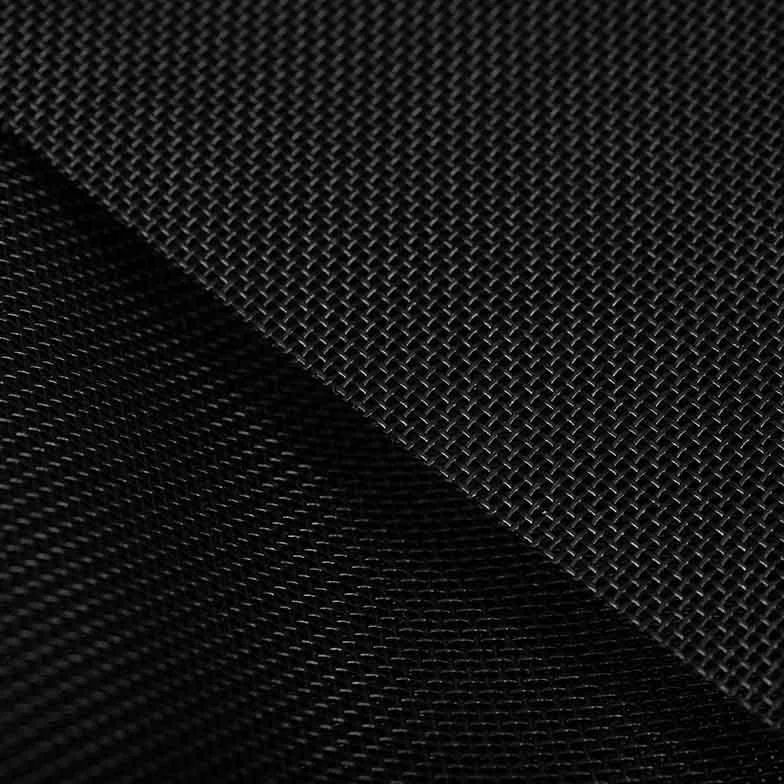 Toile grille textilène noir pour mobilier extérieur