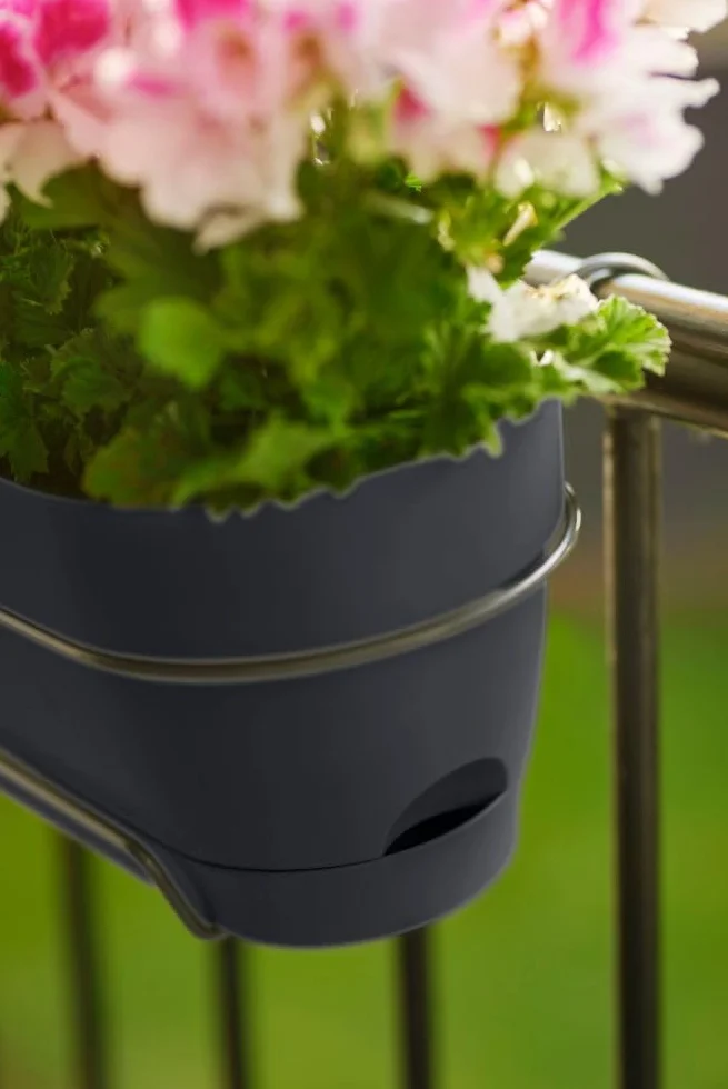 Elho Vibia Campana Balconnière Allin1 70 Ø 70.4 x H 17.7 cm Noir/Anthracite