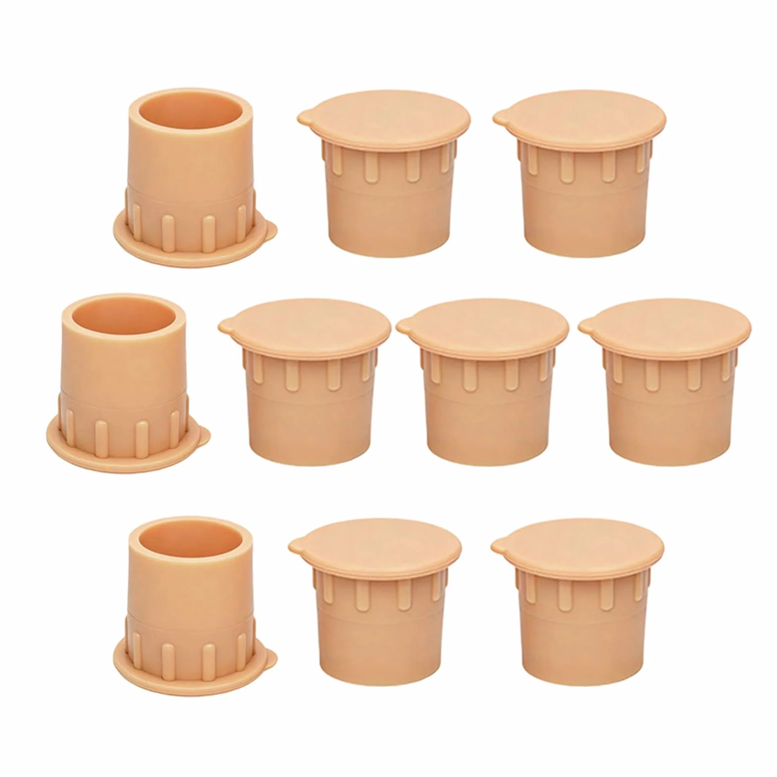 Générique Bouchons pour barrière de Piscine 10 pièces protège-Sol Capuchons de Protection pour Trous