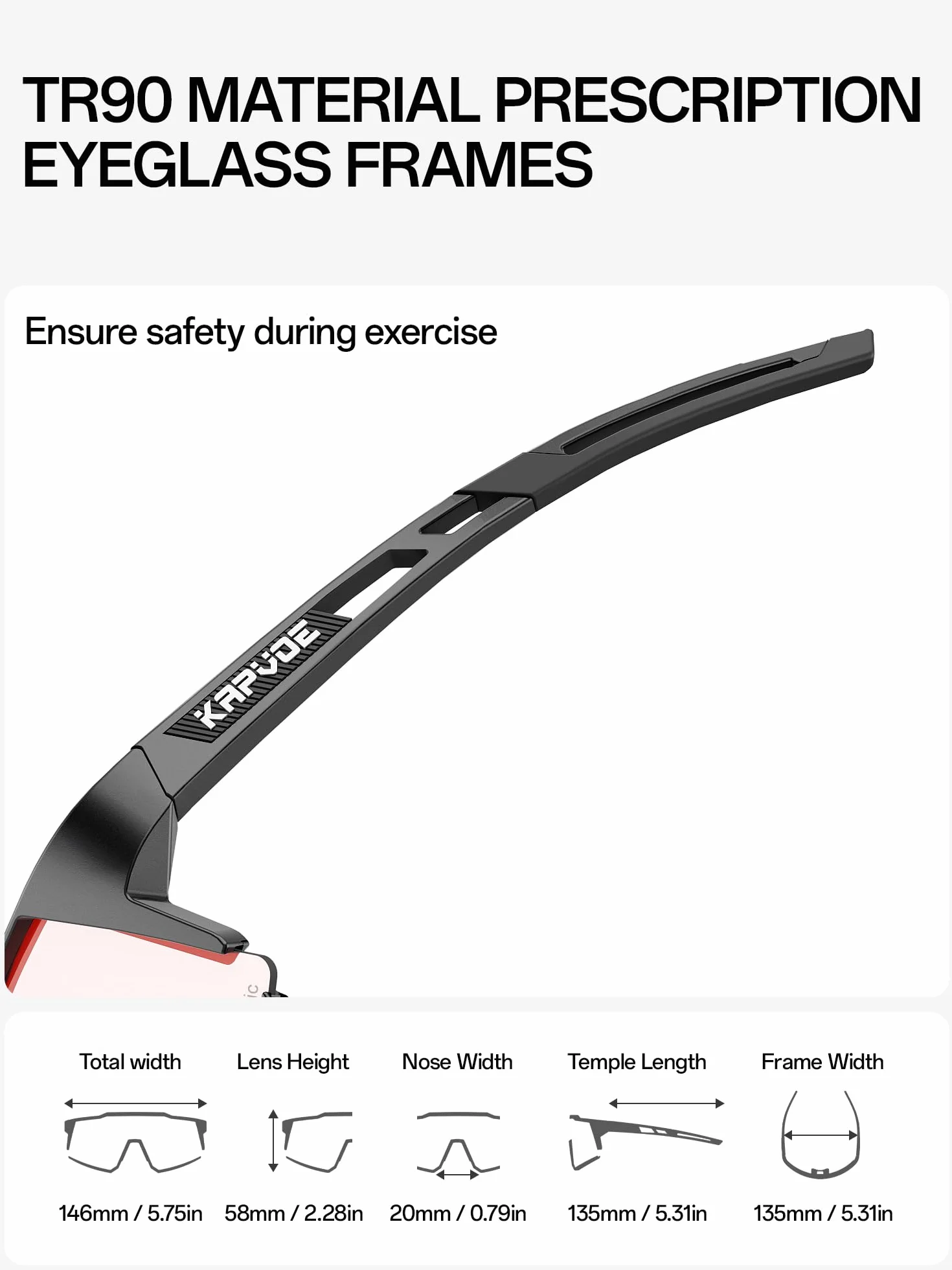 KAPVOE Lunette de Cyclisme Photochromique Homme Femme Tr90 Cadre Lunette Vélo VTT Anti-UV400 Lunette de Soleil Pour Vélo Pêche Course Conduite Pêche Ski