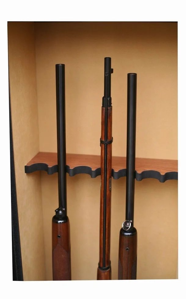 Safe SD10 Armoire forte pour Armes en Acier | 8 Armes avec lunette + 2 dans la porte | Coffre intérieur | Serrure à clé