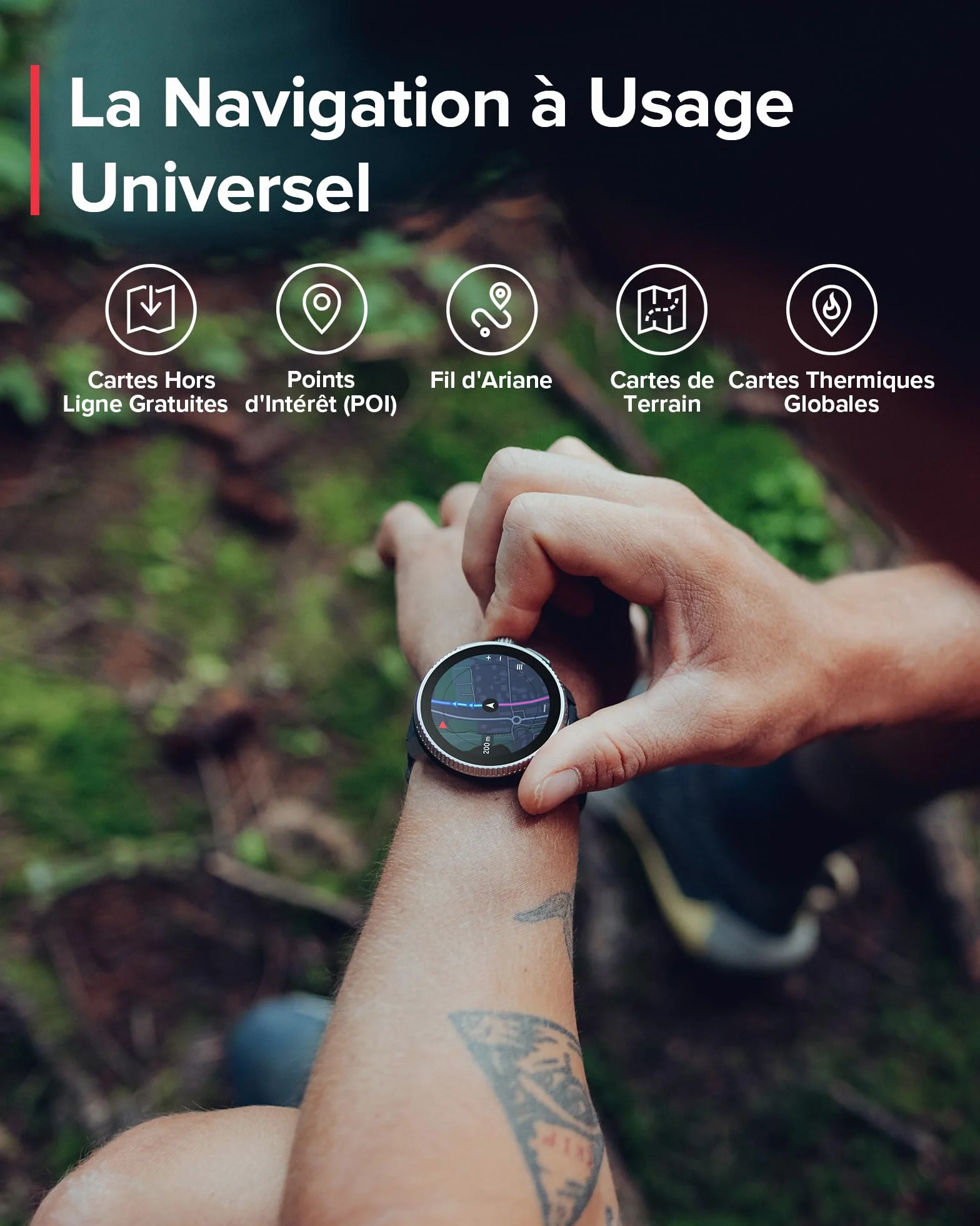 SUUNTO Race Montre de Sport GPS Homme Femme, Bi-Band GNSS, Carte Hors Ligne, Écran Tactile AMOLED, Autonomie 26 Jours