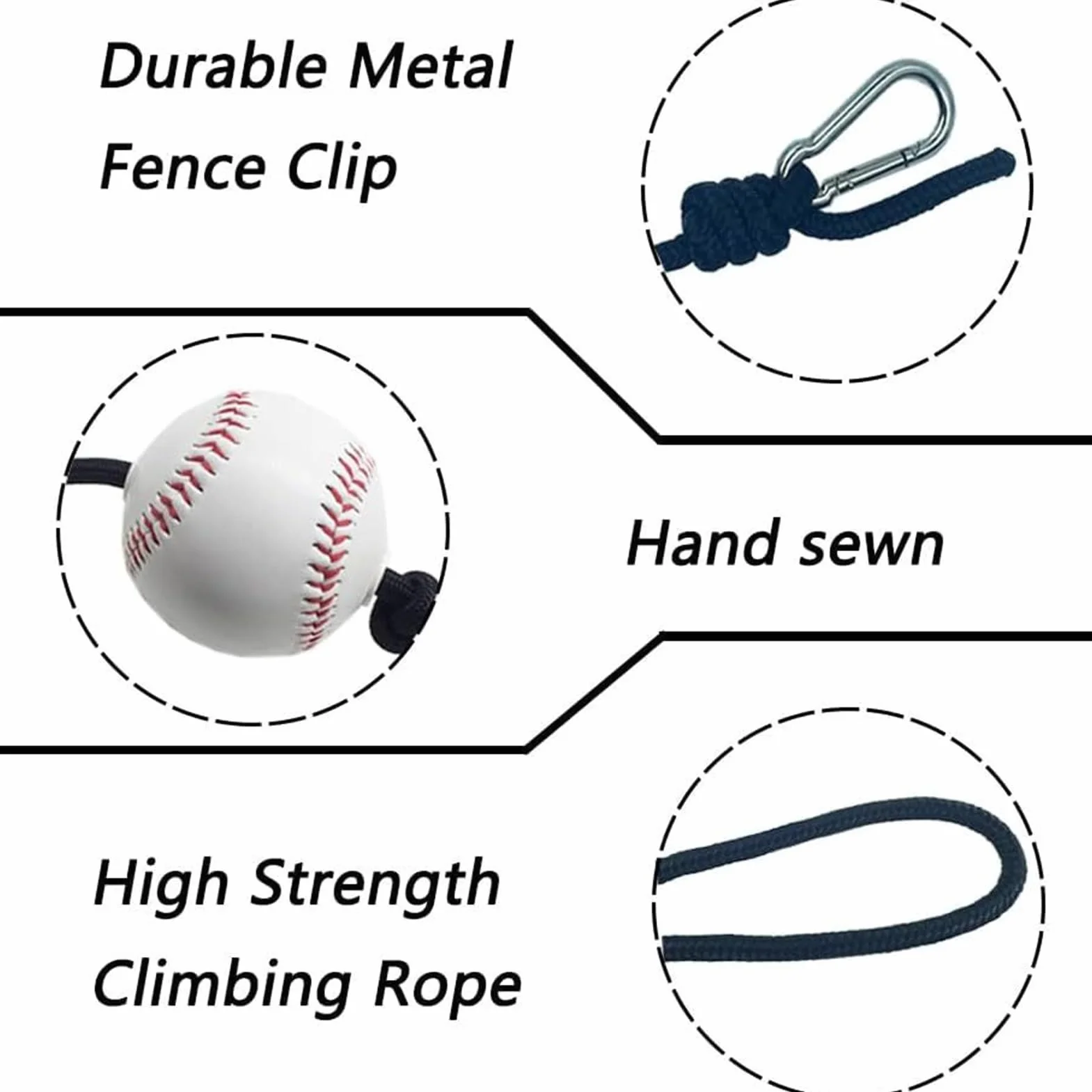 Entraîneur De Frappeur De Baseball - 300 Cm, R Softball Corde | Suspension, Équipement De Pratique Au Bâton | Améliorer La Précision De La Vitesse De Force pour Les Hommes Débutants Professionn