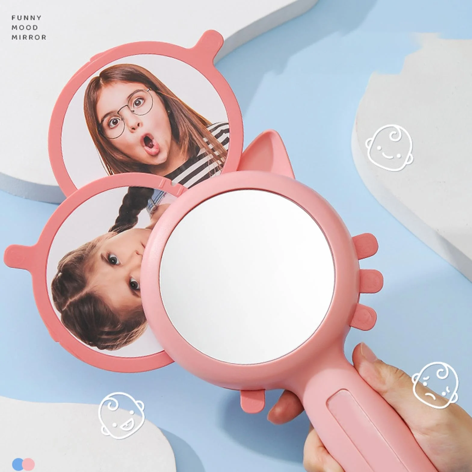 Miroir incassable pour Enfant See My Feelings - Calmez le Miroir Émotions Jouet de colère Multifonction