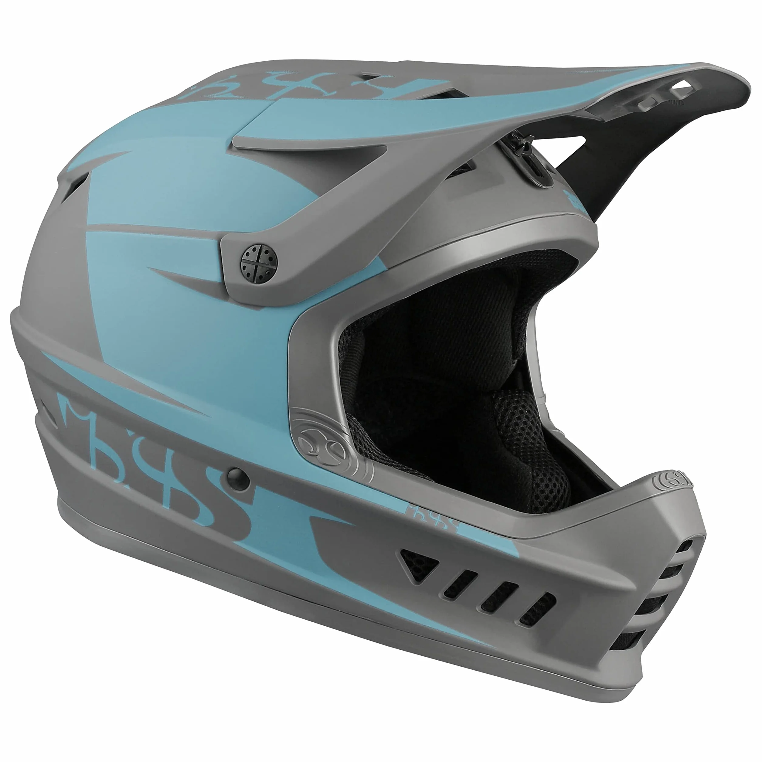 IXS Xact Evo Casque intégral VTT E-Bike BMX Adulte Unisexe Ocean-Graphite SM 53-56cm
