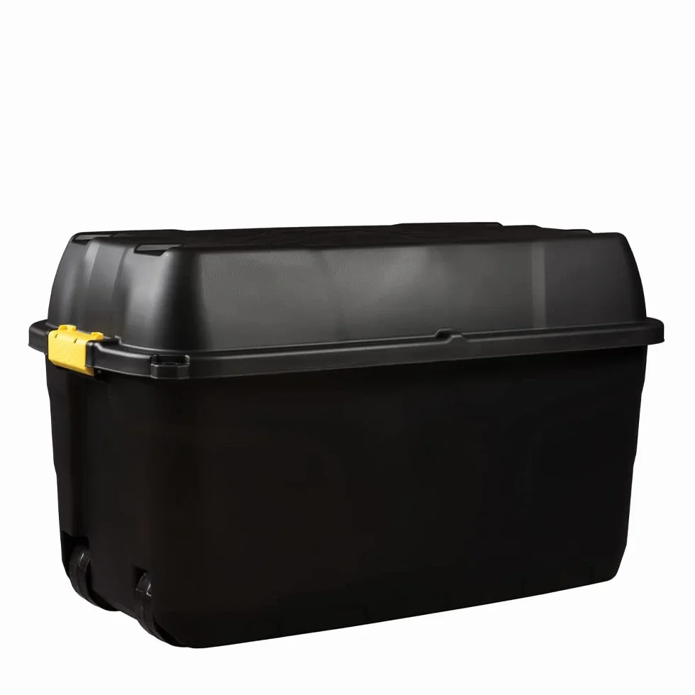 Strata Heavy Duty Boîte de rangement sur roulettes 175 L Noir 94 x 52 x 56 cm