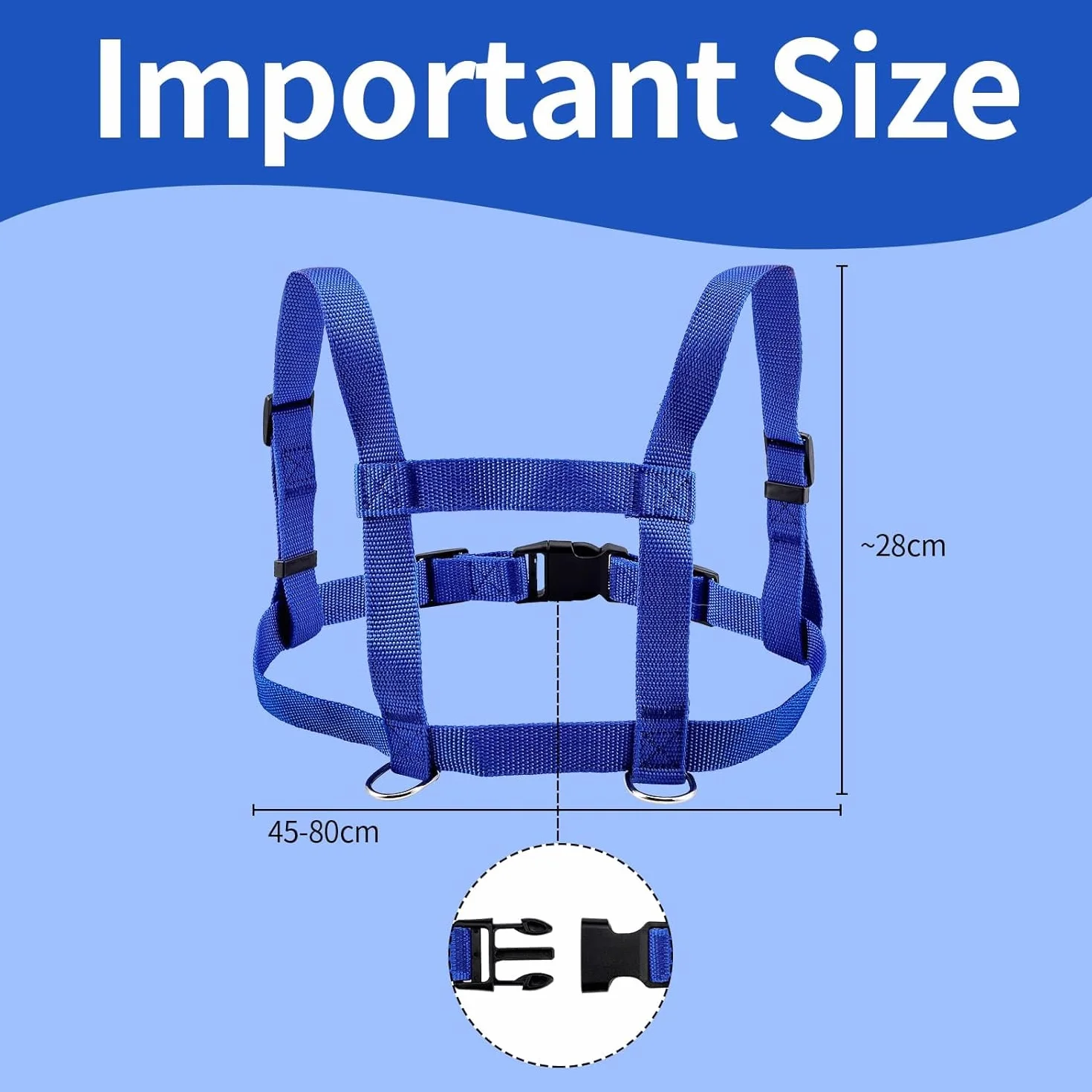 Laisse de cheval pour enfants - Bleu - Harnais de cheval - Harnais pour enfants - Pour jouer aux garçons et aux filles - Pour le ski, les jeux de rôle