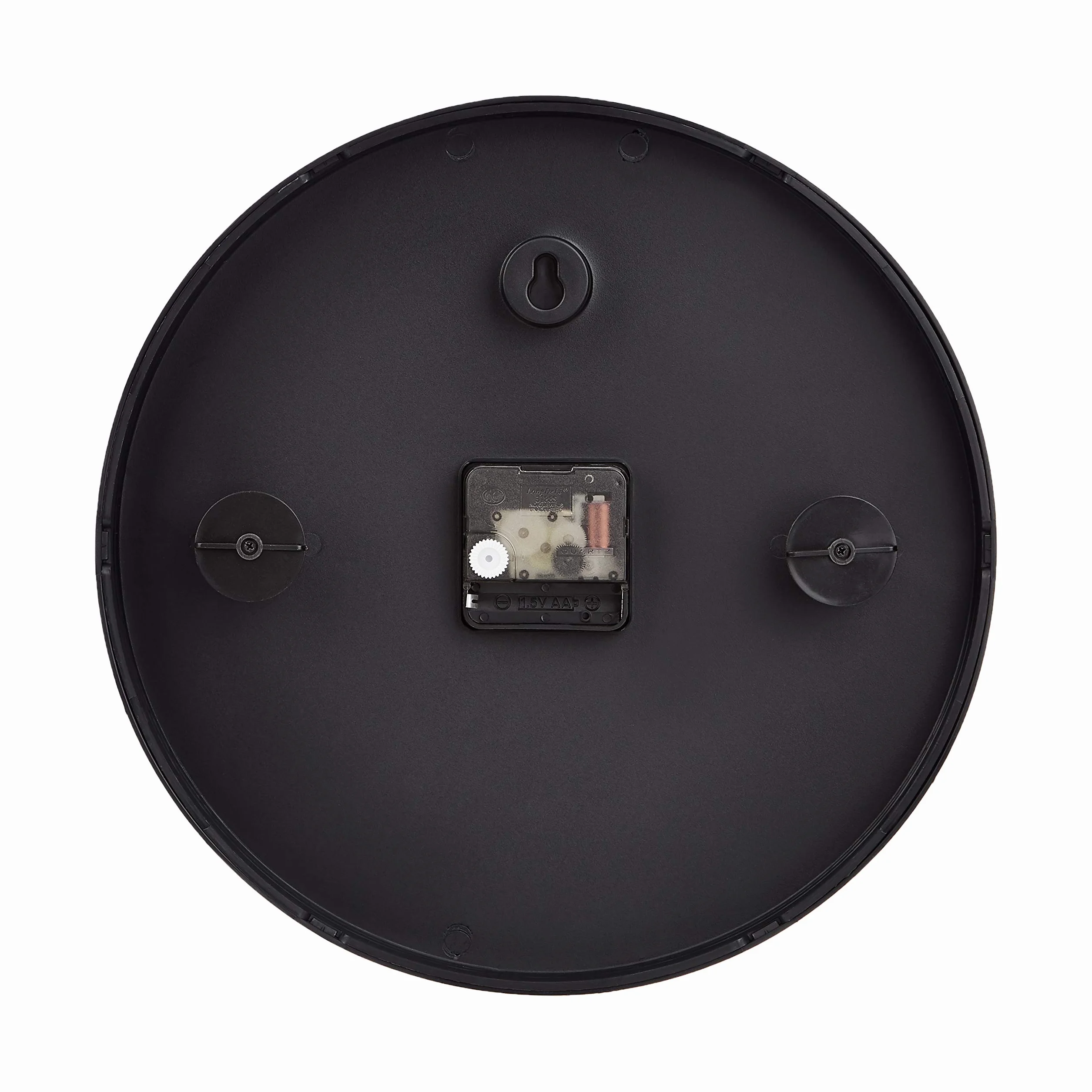 Amazon Basics Horloge Murale Ronde 30.5 cm Noire