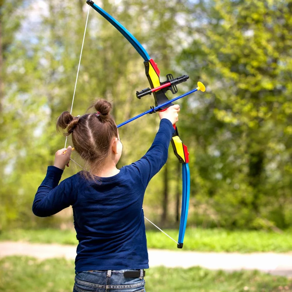 Flèches Ventouse 42 cm Tir à l'Arc, 16 Pièces Flèches de Recharge pour Enfant Jouet