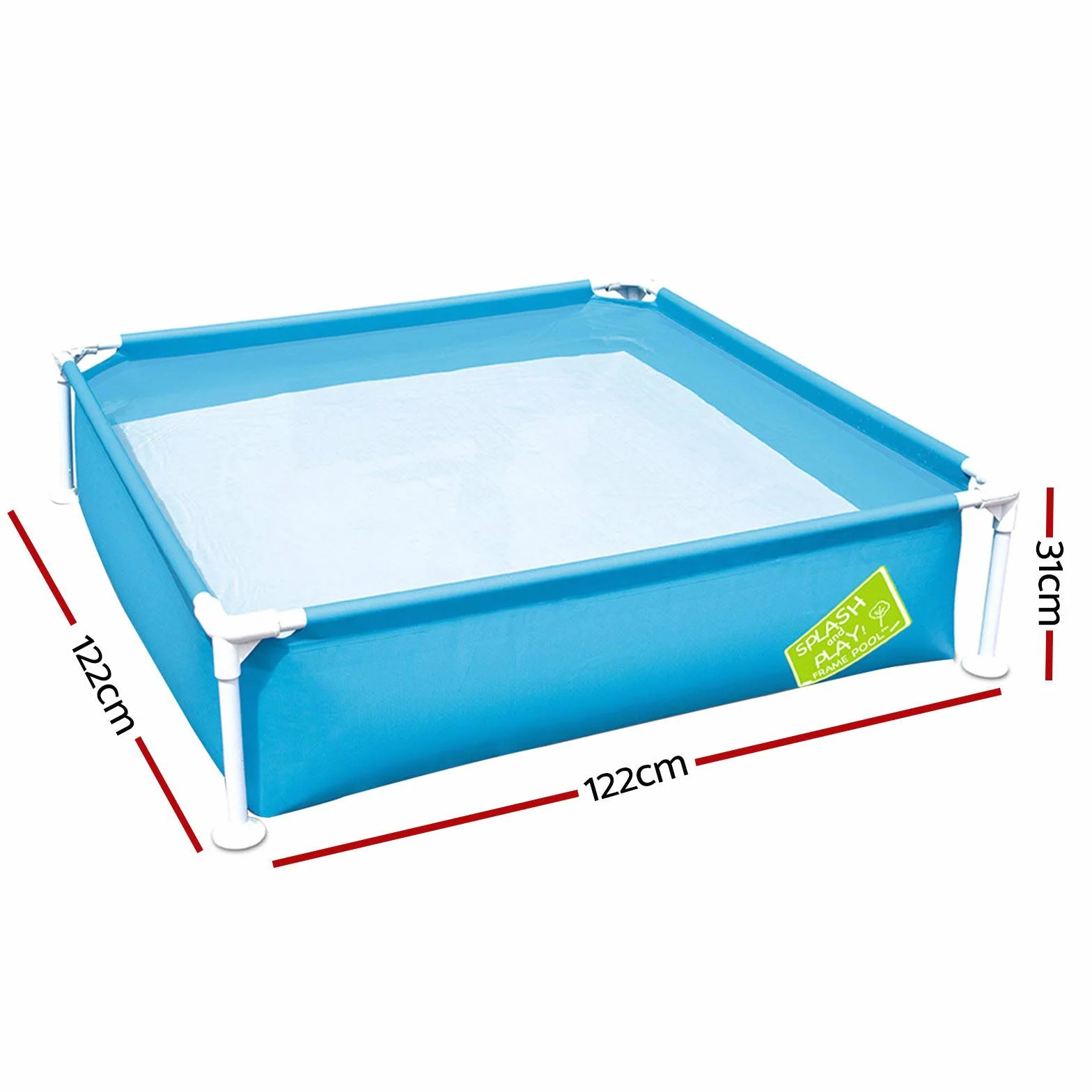 Bestway My First Frame Piscinette 122 x 122 x 30 cm Multicolor