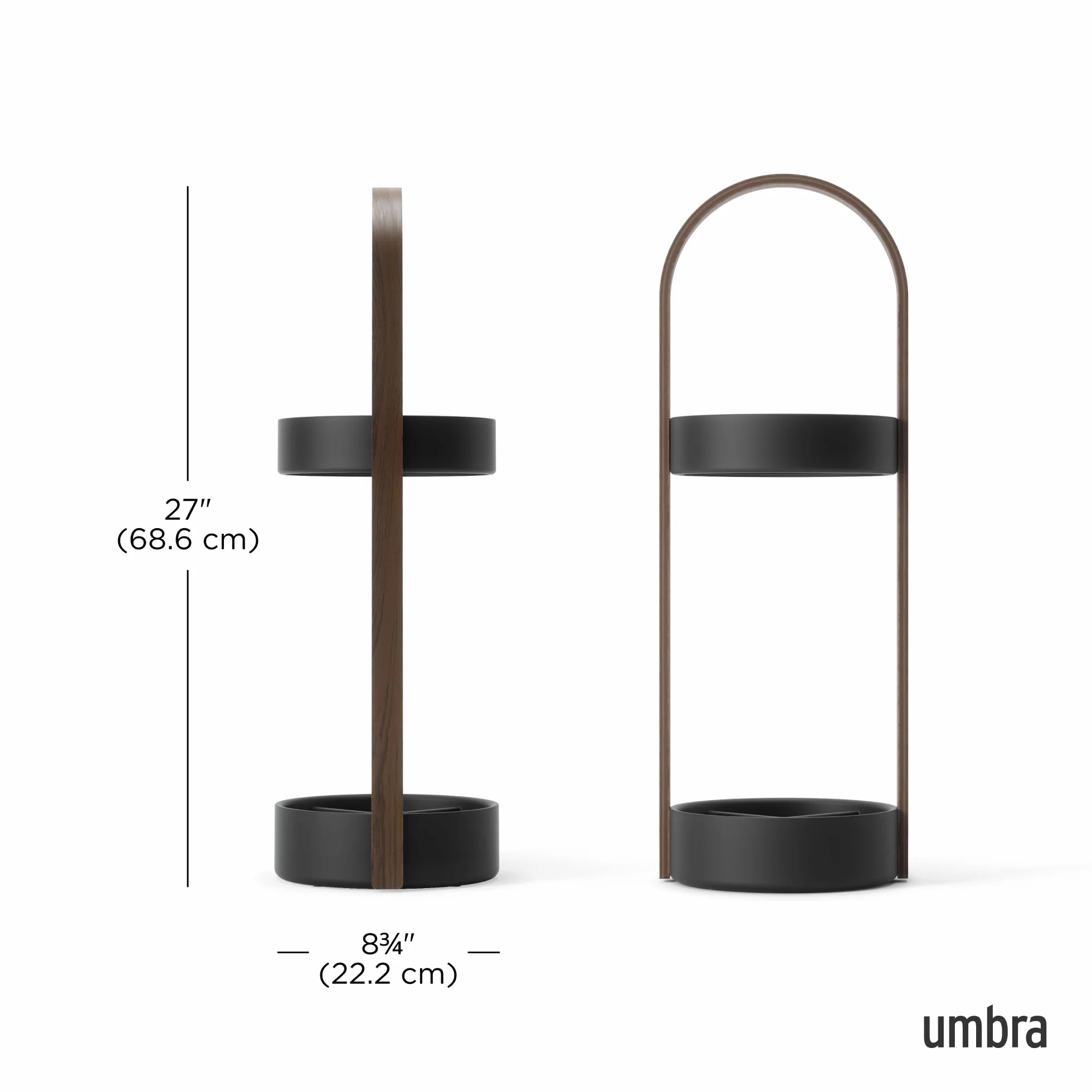 Umbra Bellwood Porte Parapluie Noir Noyer
