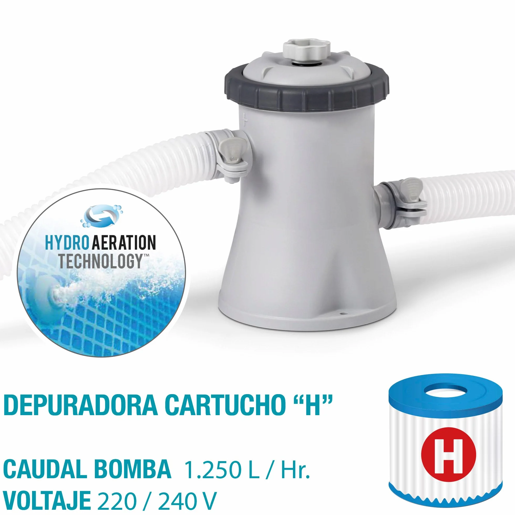 Intex Kit Piscinette Easy Set Autoportante 3,05 x 0,76 m avec Epurateur à Cartouche 1m3/h