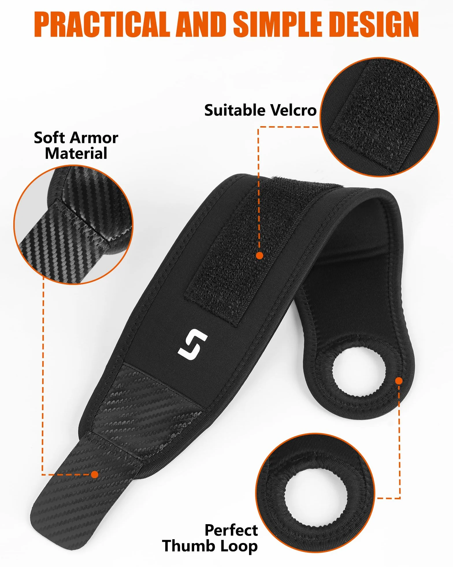 Bande Poignet Musculation 1 Paire Attelle Sangle Cuff Protege Wrist Wraps Homme et Femme Accessoires pour Fitness Crossfit Gym Muscu