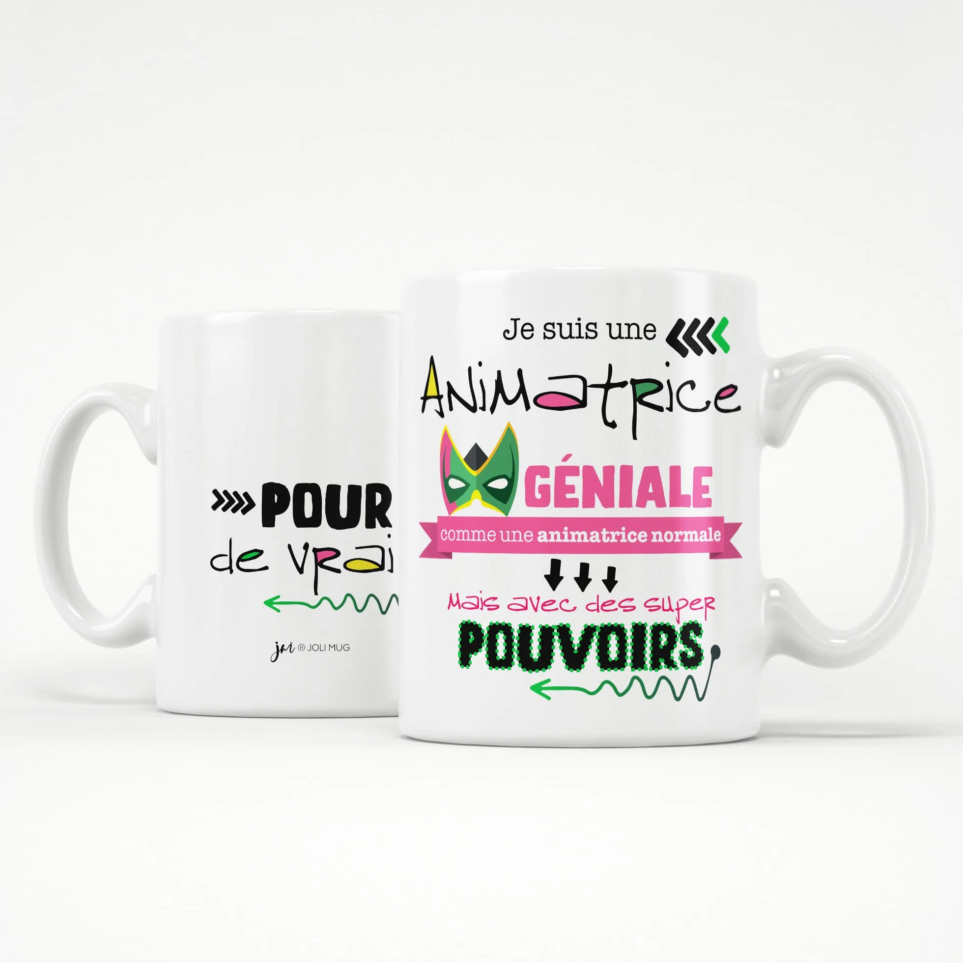Tasse Céramique 11oz 320ml Animatrice École Cadeau Fin d'Année Scolaire