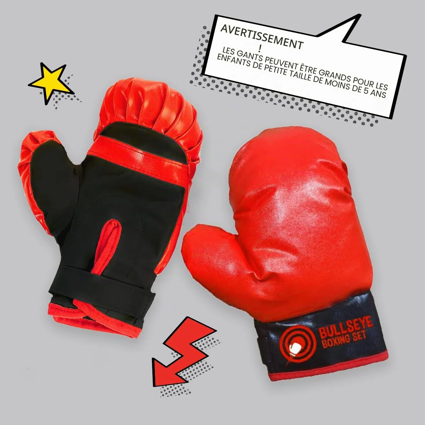 Whoobli Sac de Frappe pour Enfants avec Gants de Boxe | Sac de Frappe réglable avec Support | Sac de Boxe pour garçons et Filles