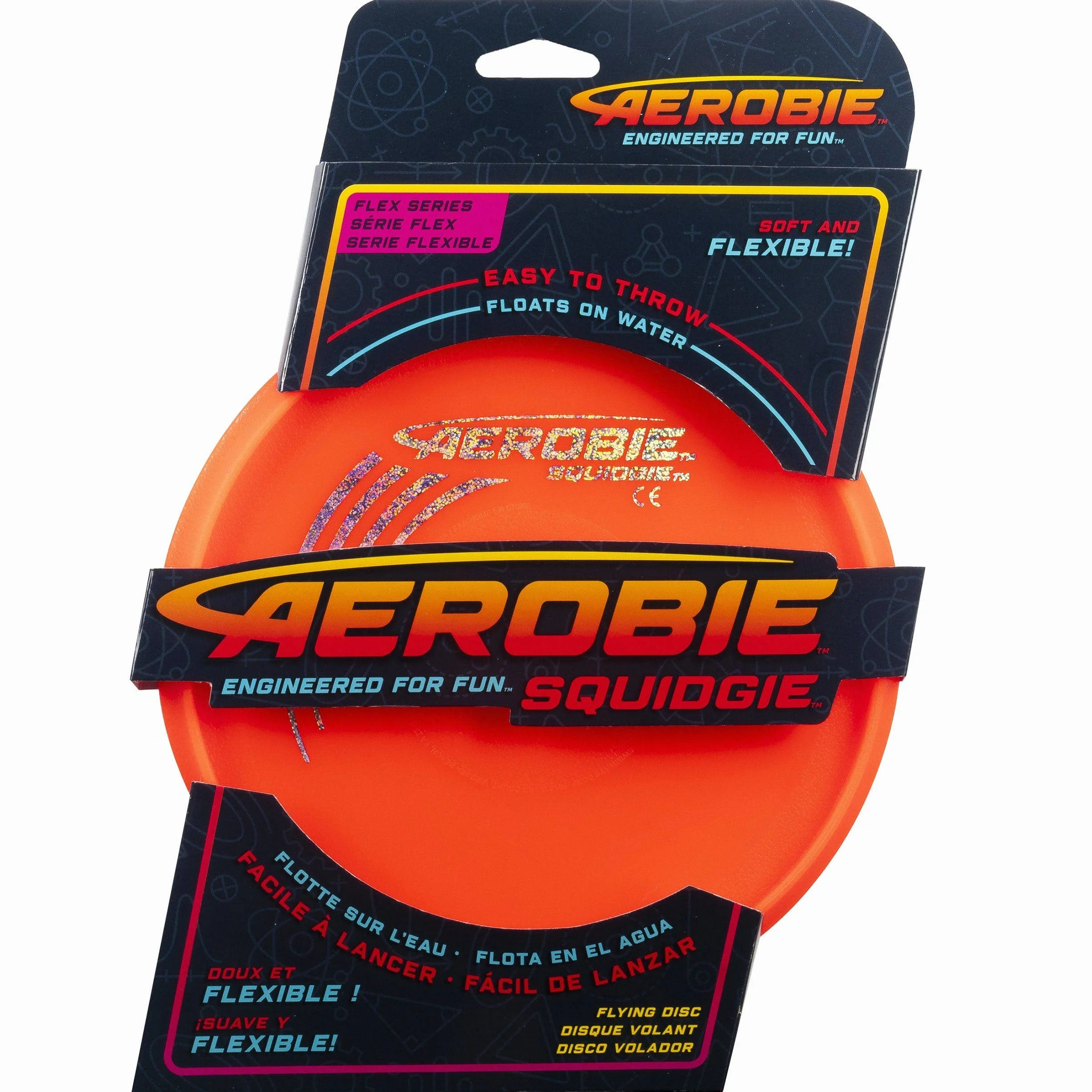 Aerobie "Squidgie Disc" - Frisbee - mixte enfant - Rouge, Vert, Bleu, Orange, Citron Vert, Rose - d= 20