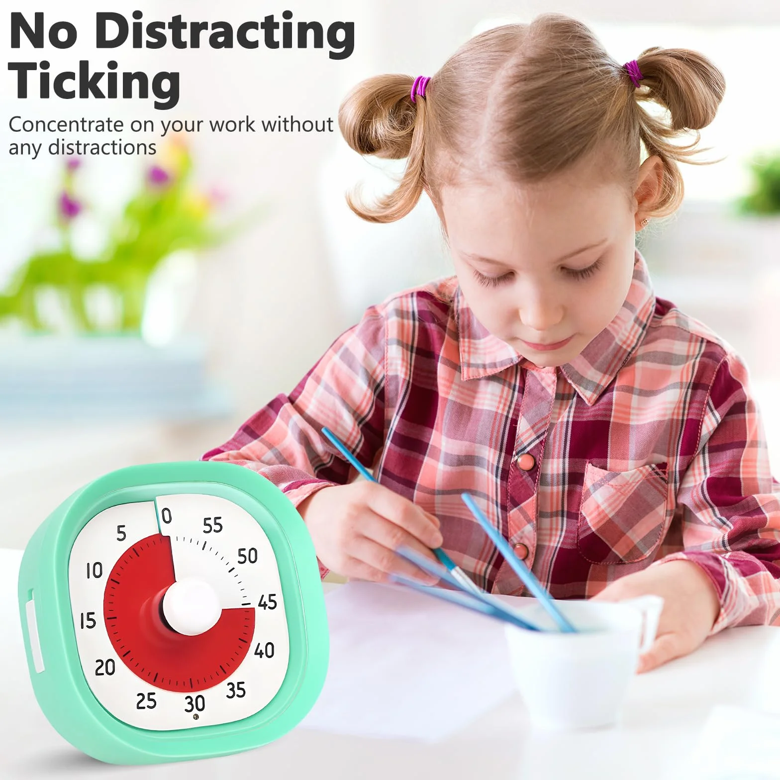 Minuteur Visuel avec Lampe 60 Minutes Arc-en-Ciel pour Enfants Cuisine Salle de Classe