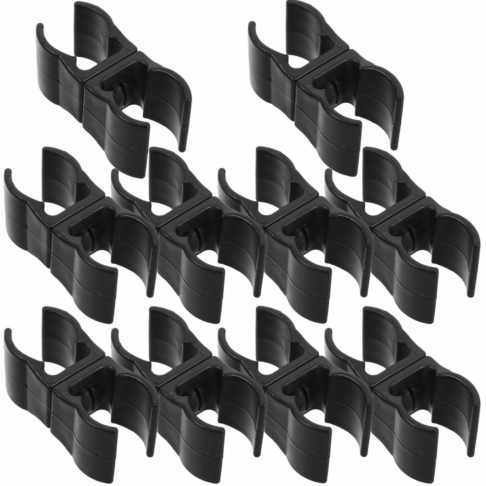 10 Pièces Clips de Fixation Plastique pour Piquets Entraînement Football Attaches Robustesse