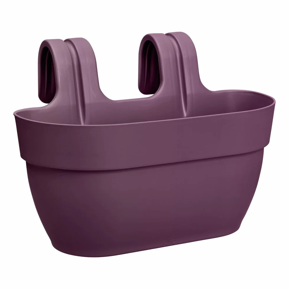 Elho Vibia Campana Easy Hanger M 36 Planteur Balcon Extérieur Ø 36 x H 26.5 cm Violet Mauve Érable