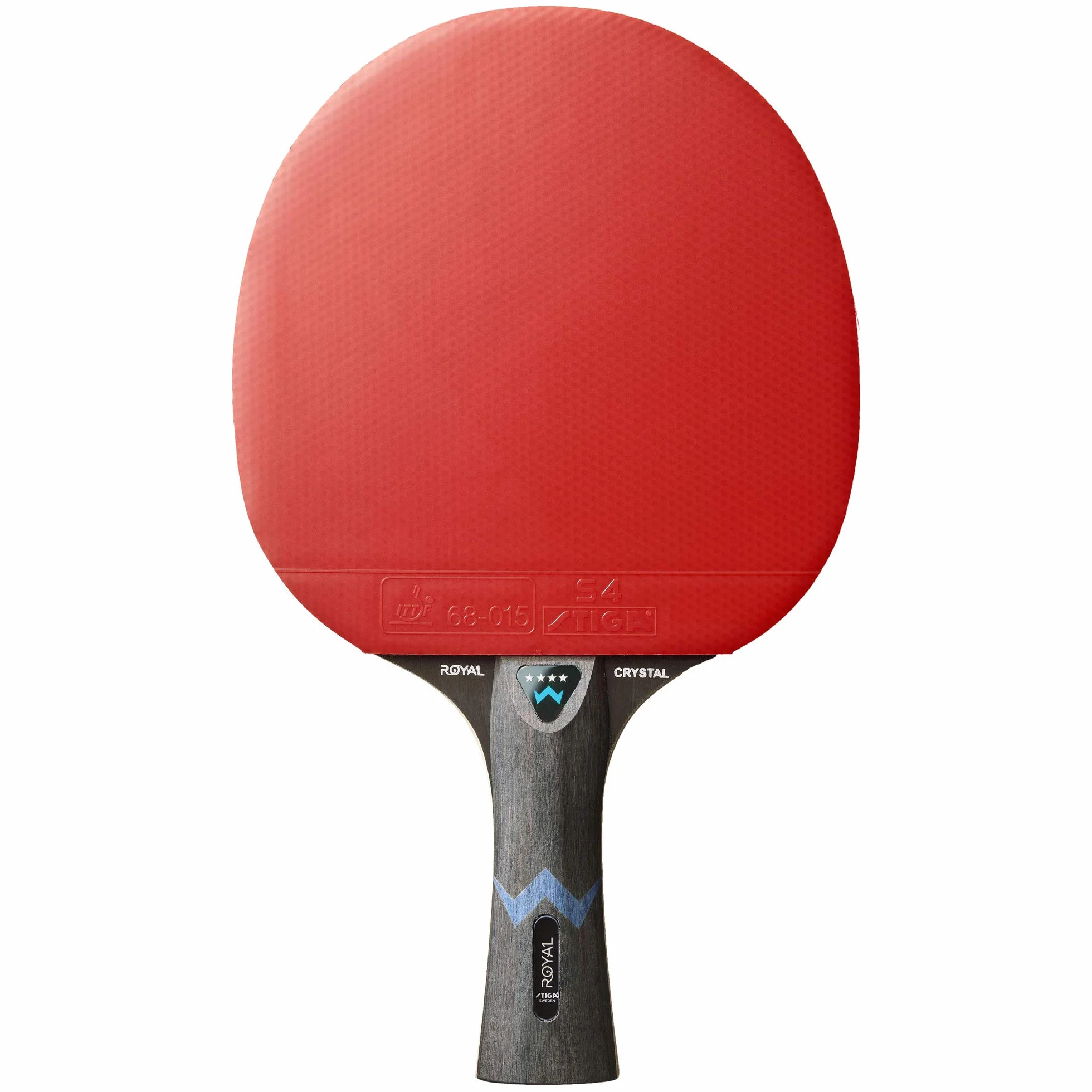 Stiga Royal 3-Star Table Tennis Ping Pong Bat, Black/Red