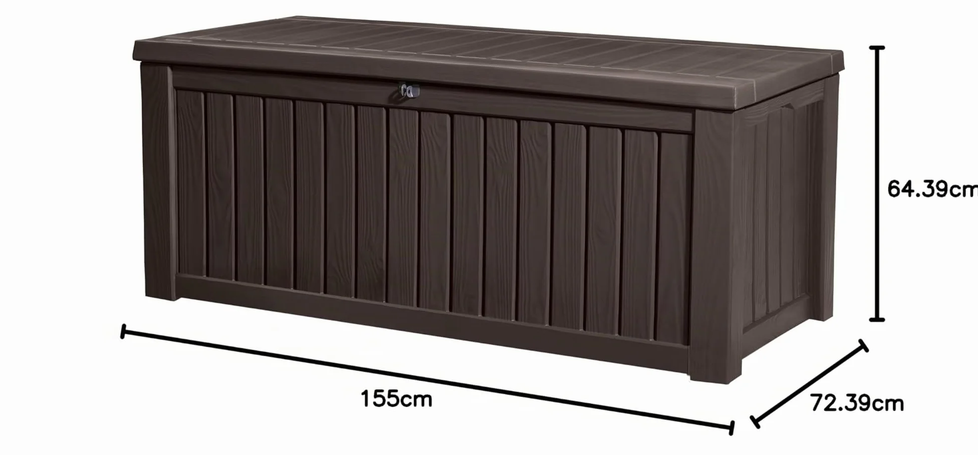 KETER Coffre de rangement extérieur ROCKWOOD 570 litres