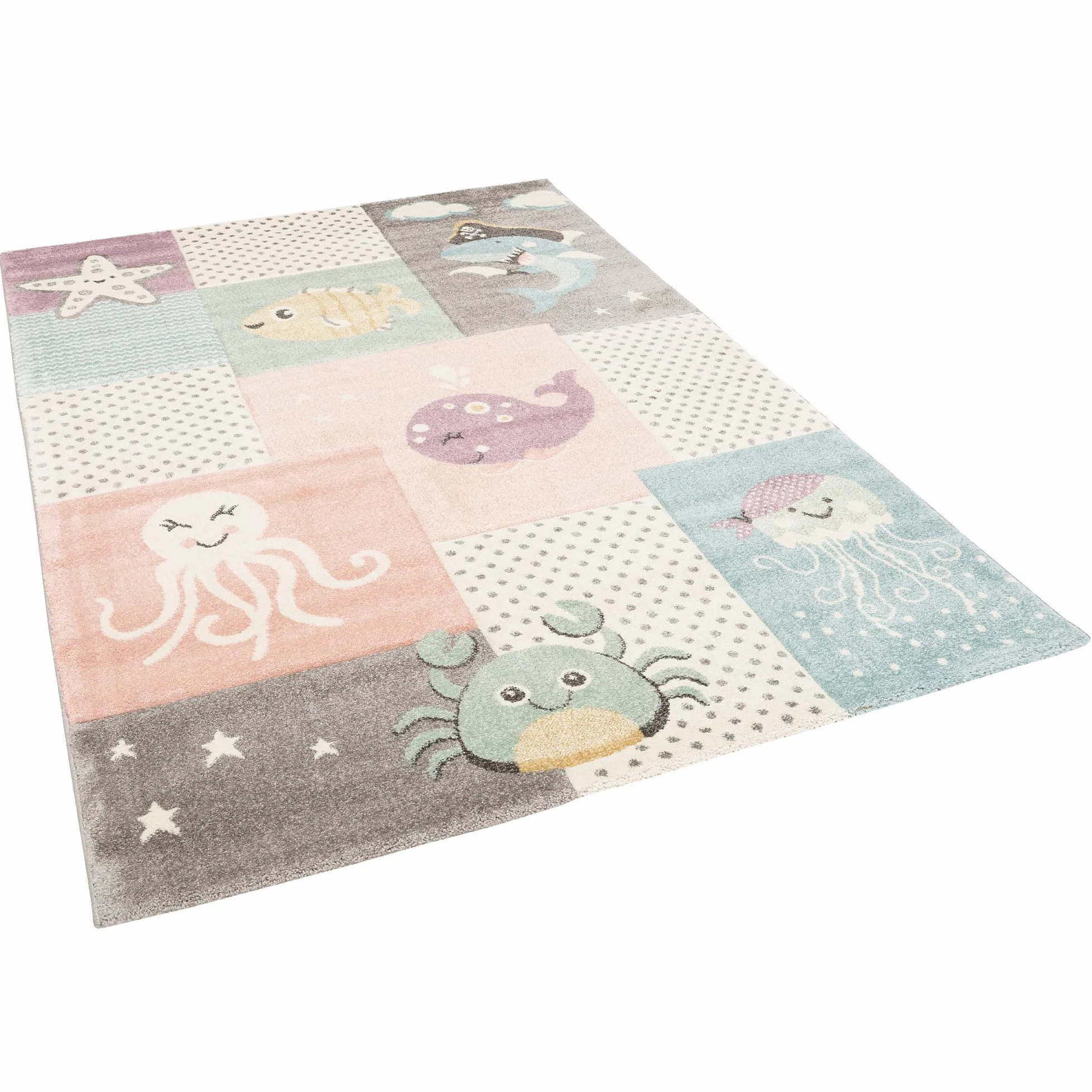 Pergamon Maui Kids Tapis pour Enfant Monde Sous-Marin Pastel 5 Tailles