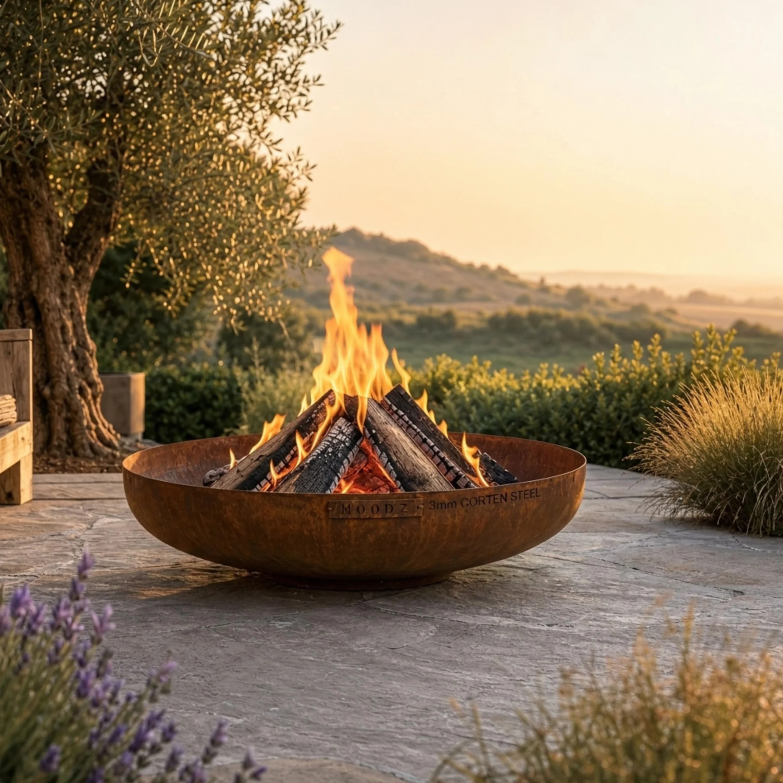Brasero en Acier Corten Ø 60 cm