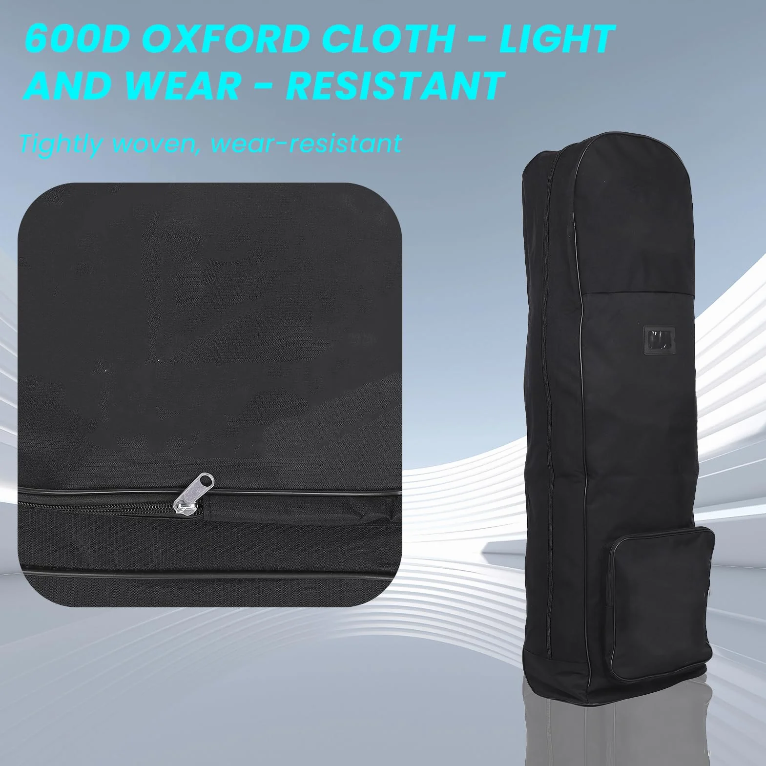 Sac de Voyage de Golf Pliable avec Roulettes - Pochette de Rangement pour Amateur de Golf