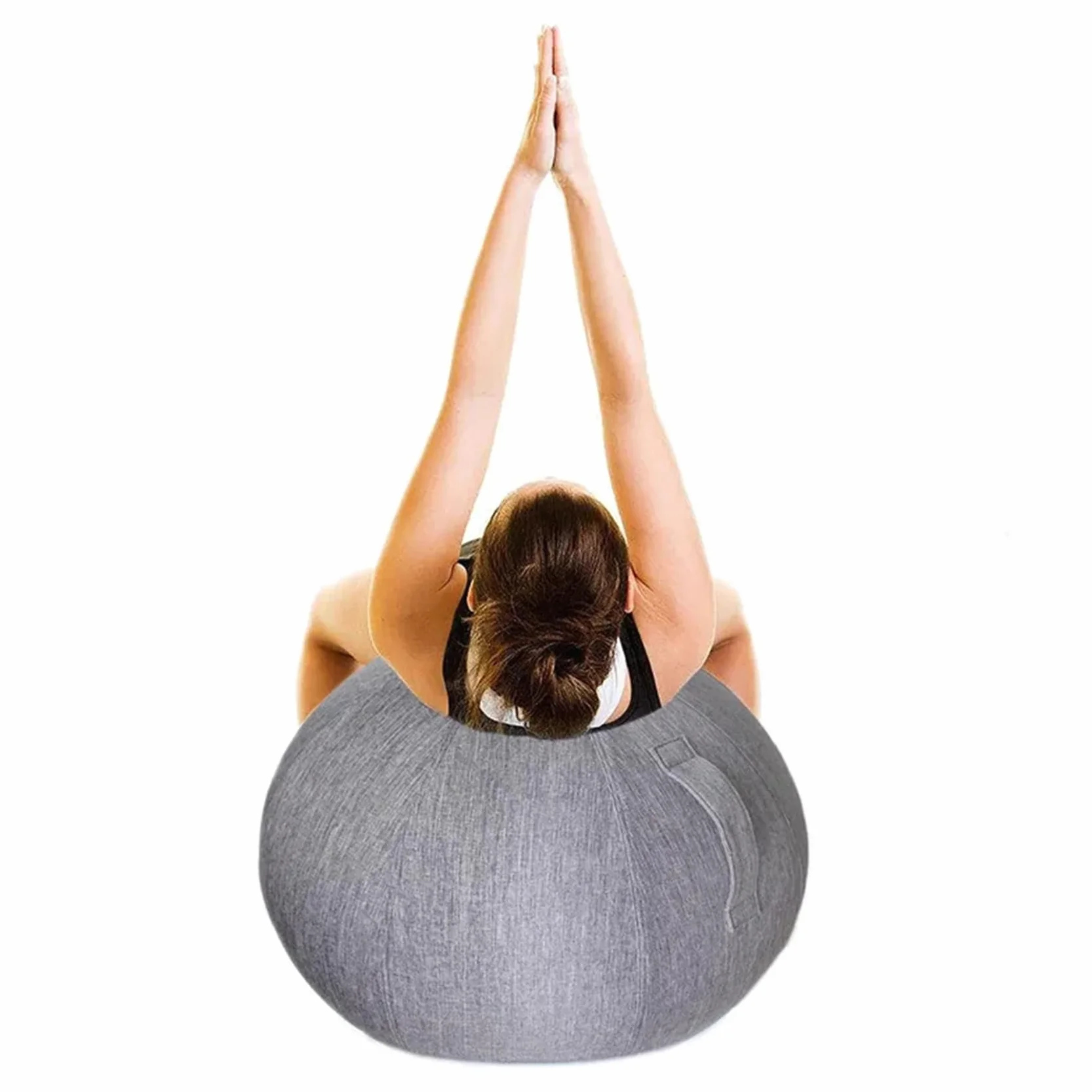 Housse Ballon Gym 65cm, Bleu, 1 Pièce - Ballon de Fitness, Anti-saleté, Durable, Antidérapant