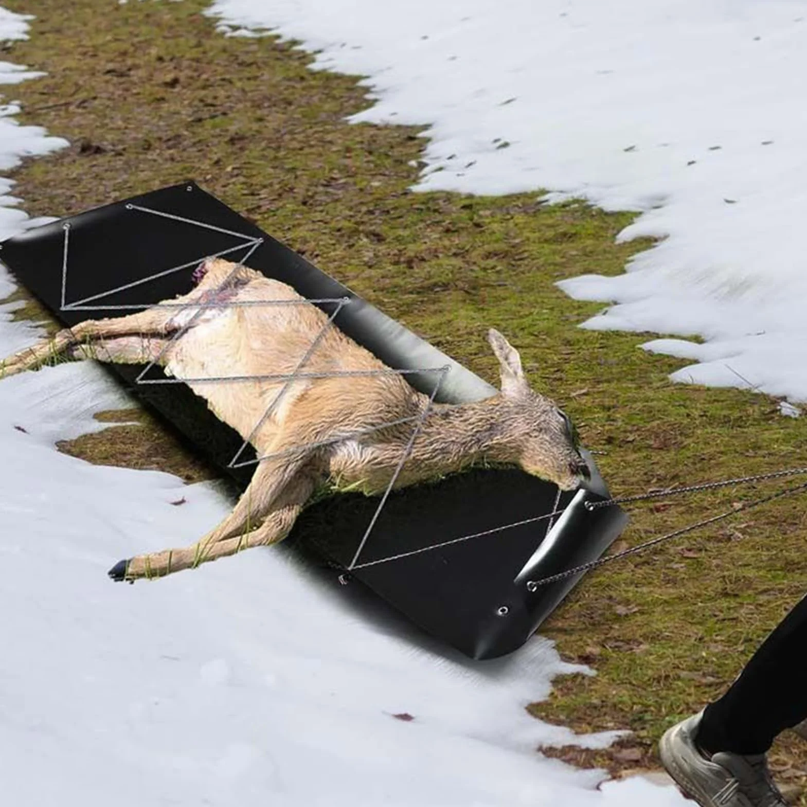 Luge de Chasse | Luge de Chasse Renforcée et Pliable pour Cerf | Équipement De Transport pour Bois De Chauffage Leurrage Neige Trophes Sable Plage Glace Pêche